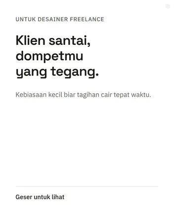 Untuk desainer freelance: Klien santai, dompetmu yang tegang. Kebiasaan kecil biar tagihan cair tepat waktu.